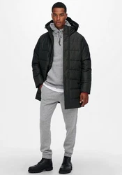 ONLY & SONS Winterjacke Carl Schwarz/Grau/Dunkelgrau