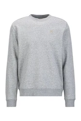 19V69 ITALIA Sweater NICO Klassischer Herren-Pullover Grau/Hellgrau