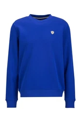 19V69 ITALIA Sweater NICO Klassischer Herren-Pullover Blau/Dunkelblau