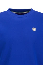 19V69 ITALIA Sweater NICO Klassischer Herren-Pullover Blau/Dunkelblau