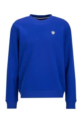 19V69 ITALIA Sweater NICO Klassischer Herren-Pullover Blau/Dunkelblau