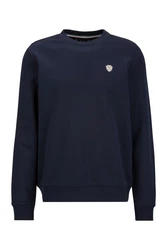 19V69 ITALIA Sweater NICO Klassischer Herren-Pullover Dunkelblau/Blau