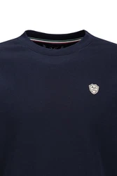 19V69 ITALIA Sweater NICO Klassischer Herren-Pullover Dunkelblau/Blau