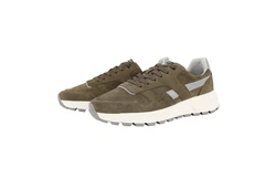 JOOP! Herren Sneaker Velluto New Hannis Sneaker Dunkelgrün/Khaki/Beige/Braun