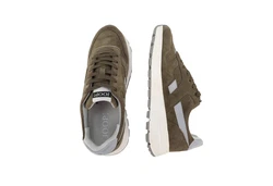 JOOP! Herren Sneaker Velluto New Hannis Sneaker Dunkelgrün/Khaki/Beige/Braun