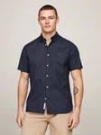 TOMMY HILFIGER Hemd NATURAL SOFT MINI PRT SHIRT nachtblau/rot/weiß