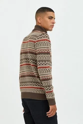 Blend Pullover Braun/Bordeaux/Beige