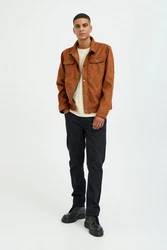 Blend Lederimitatjacke BHJacket Orange/Braun/Rot