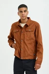 Blend Lederimitatjacke BHJacket Orange/Braun/Rot