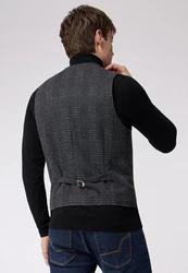 Roy Robson Anzugweste Slim Fit Dunkelgrau/Grau/Dunkelblau