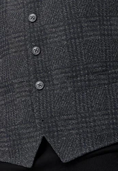 Roy Robson Anzugweste Slim Fit Dunkelgrau/Grau/Dunkelblau