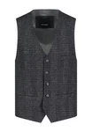 Roy Robson Anzugweste Slim Fit Dunkelgrau/Grau/Dunkelblau