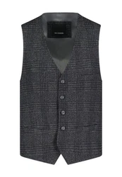 Roy Robson Anzugweste Slim Fit Dunkelgrau/Grau/Dunkelblau