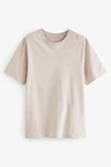 Next Essential T-Shirt mit Rundhalsausschnitt Khaki/Braun/Beige
