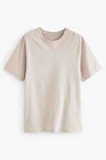 Next Essential T-Shirt mit Rundhalsausschnitt Khaki/Braun/Beige