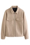 Next Kurzjacke Truckerjacke (1-St) Beige/Khaki/Braun