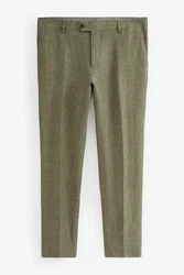 Next Anzughose Anzug Slim Fit Dunkelgrün/Khaki/Grün