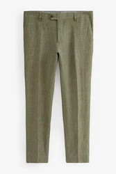 Next Anzughose Anzug Slim Fit Dunkelgrün/Khaki/Grün