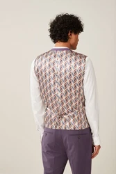 Next Anzugweste Motionflex Regular Fit Stretch Lila