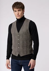 Roy Robson Anzugweste Slim Fit Grau/Dunkelgrau/Hellgrau/Braun