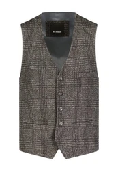 Roy Robson Anzugweste Slim Fit Grau/Dunkelgrau/Hellgrau/Braun