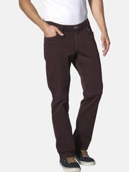 Jan Vanderstorm 5-Pocket Hose RALUNDE Dunkelrot/Lila/Bordeaux/Rosa