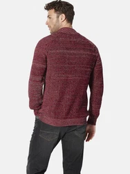 Babista Strickpullover Troyer ROSSITERA rot/mehrfarbig