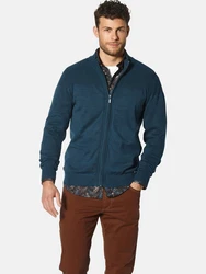 Babista Strickjacke TEROBARRI mit sportlichen Stehkragen blau/petrol