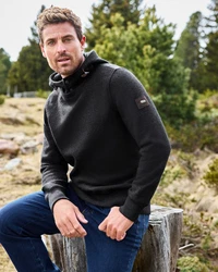 Geiger Troyer Kapuzenpullover Dunkelgrau/Dunkelblau/Grau/Schwarz/Hellgrau