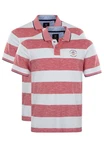 Hajo Poloshirt 2er Pack Riviera (Spar-Set, 2-tlg) Rot/Rosa