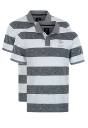 Hajo Poloshirt 2er Pack Riviera (Spar-Set, 2-tlg) Grau/Hellgrau