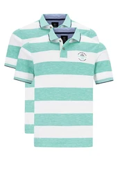 Hajo Poloshirt 2er Pack Riviera (Spar-Set, 2-tlg) Türkis/Grün/Blau/Hellgrün