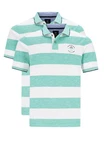 Hajo Poloshirt 2er Pack Riviera (Spar-Set, 2-tlg) Türkis/Grün/Blau/Hellgrün