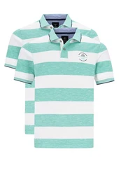 Hajo Poloshirt 2er Pack Riviera (Spar-Set, 2-tlg) Türkis/Grün/Blau/Hellgrün