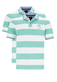 Hajo Poloshirt 2er Pack Riviera (Spar-Set, 2-tlg) Türkis/Grün/Blau/Hellgrün