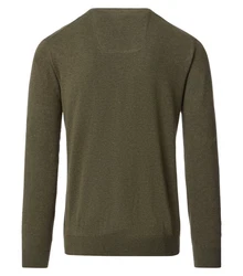 CASAMODA Strickpullover Dunkelgrün/Khaki