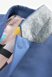 Next Baukastensakko Motion Flex Stretch Slim Fit Anzugsakko Blau/Pastell/Hellblau