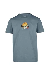 Cleptomanicx T-Shirt WTFISH Blau/Grau/Hellblau