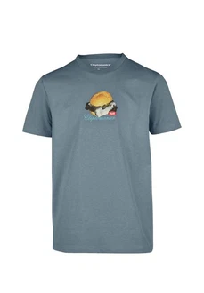 Cleptomanicx T-Shirt WTFISH Blau/Grau/Hellblau Cleptomanicx T-Shirt WTFISH Blau/Grau/Hellblau