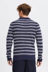 Casual Friday Strickpullover Karl Dunkelblau/Blau/Hellblau
