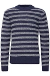 Casual Friday Strickpullover Karl Dunkelblau/Blau/Hellblau