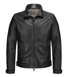Lederjacke MSNagano moderner Biker-Look aus Lammleder leicht gefttert