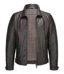 Lederjacke MSNagano moderner Biker-Look aus Lammleder leicht gefttert