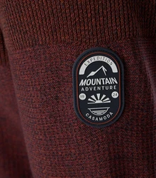 CASAMODA Troyer Strickpullover Bordeaux/Dunkelrot/Braun