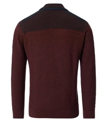CASAMODA Troyer Strickpullover Bordeaux/Dunkelrot/Braun