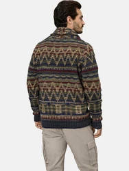Babista Strickjacke RALIETTO oliv gemustert