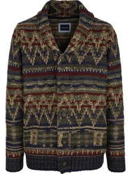 Babista Strickjacke RALIETTO oliv gemustert