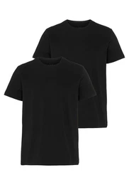 Rundhalsshirt TShirtRN 2P Comfort (Packung, 2-tlg., 2er Pack) mit Logo-Schriftzug