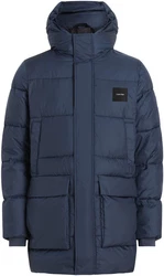 Calvin Klein Kurzmantel Long Hooded Quilt Puffer MW Dunkelblau/Blau/Hellblau