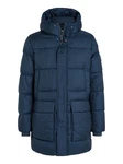 Calvin Klein Kurzmantel Long Hooded Quilt Puffer MW Dunkelblau/Blau/Hellblau